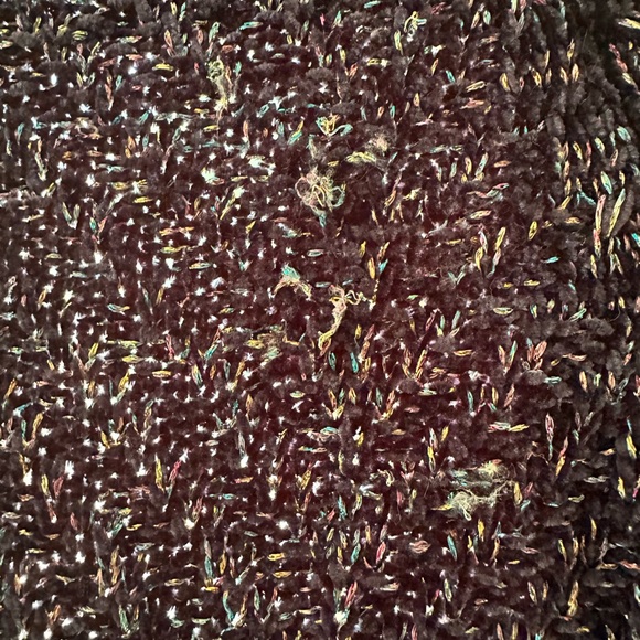 Candies Knit navy blue cardigan with metallic highlights. - Picture 7 of 8